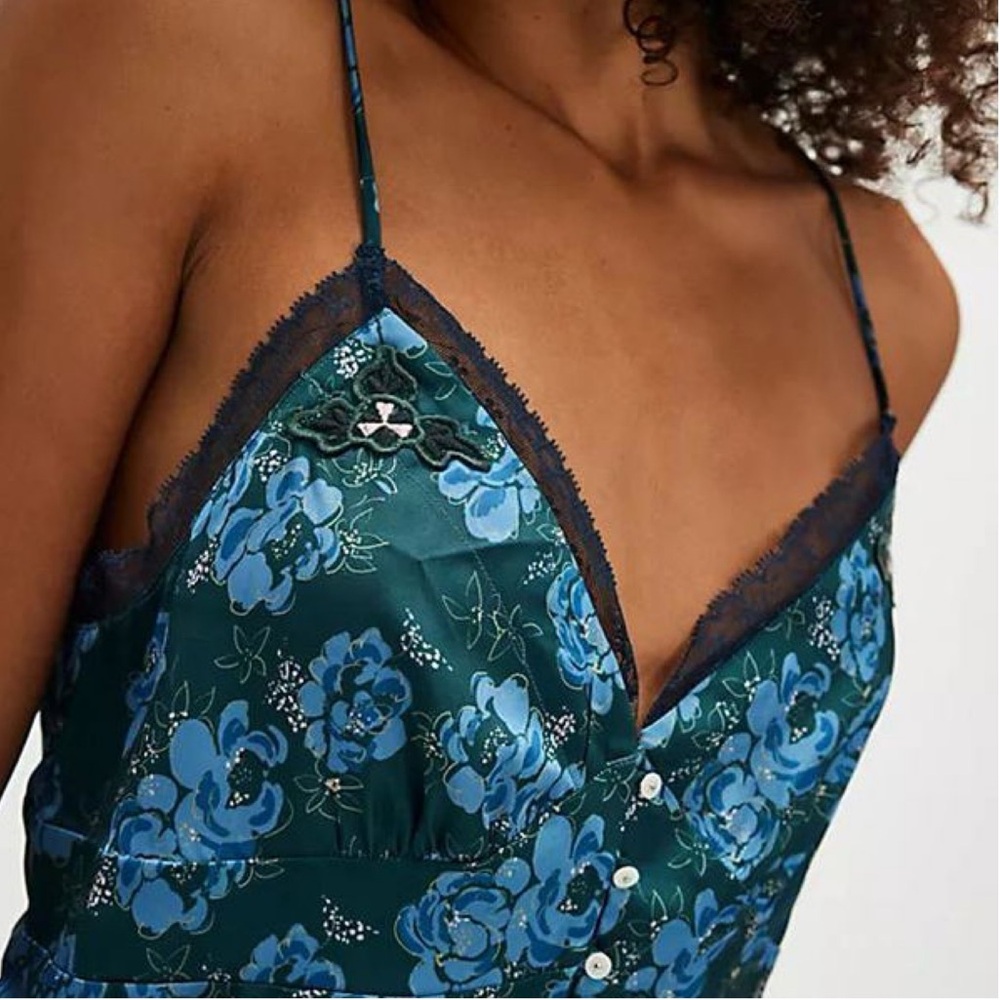 NWT Intimately Free People Night Special Cami Lace Floral Tank Top Size Small - Picture 4 of 10